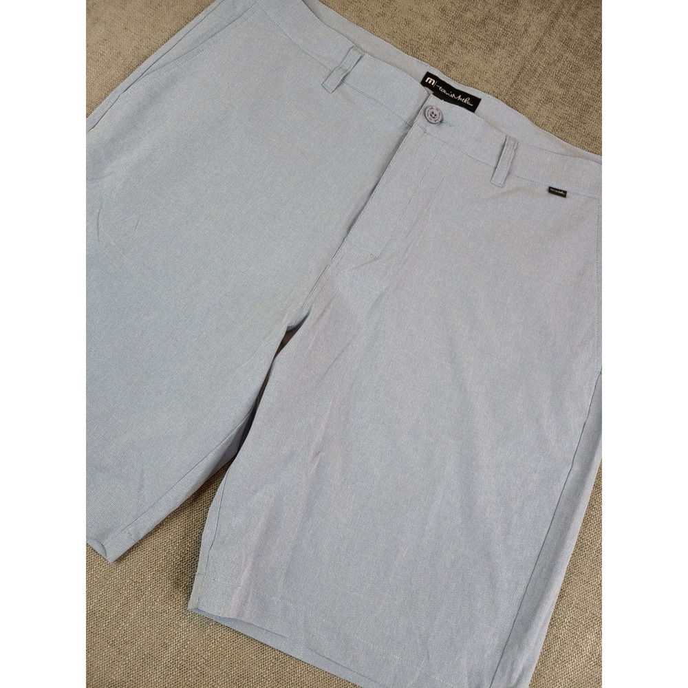 Travis Mathew Shorts Men Sz 40 Light Blue Prestige Golf Performance Tech Stretch